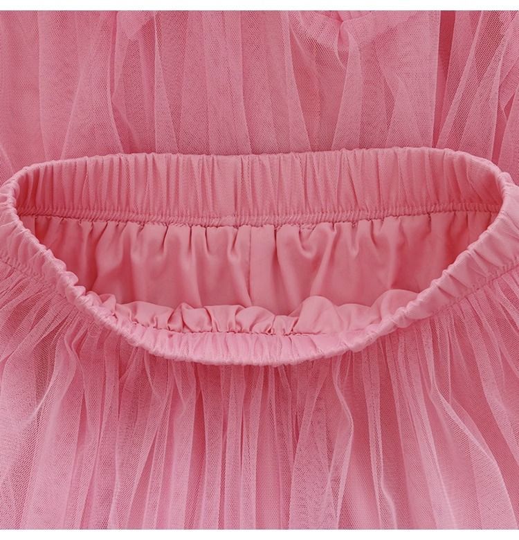 Layered Tulle Skirt with Floral Lace Trim-black-One Size-Free Shipping Leatheretro