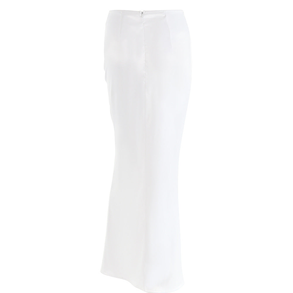 Sexy Women Satin Bodycon Summer Long Skirts