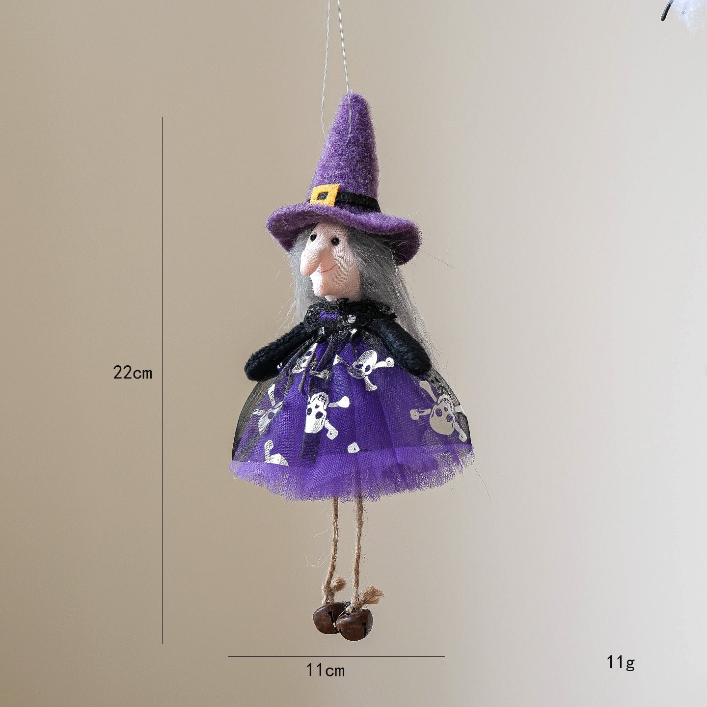 Halloween Decorations - Pumpkin, Ghost, Witch Figurine Hanging Ornaments