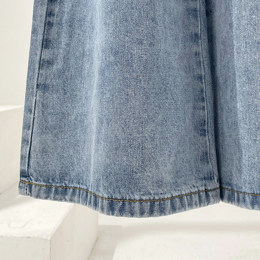 Designed Lace Up Trumpet Jeans for Women