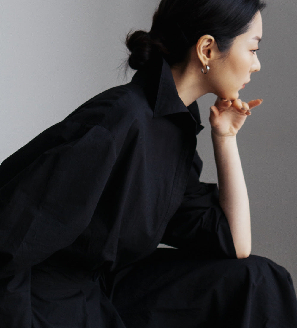 Casual Loose Fashion Long Maxi Shirts Dresses-Cozy Dresses-Free Shipping at meselling99