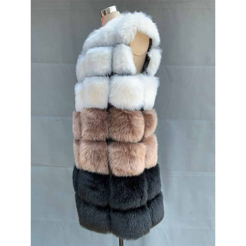 Fashion Faux Fur Winter Long Vest