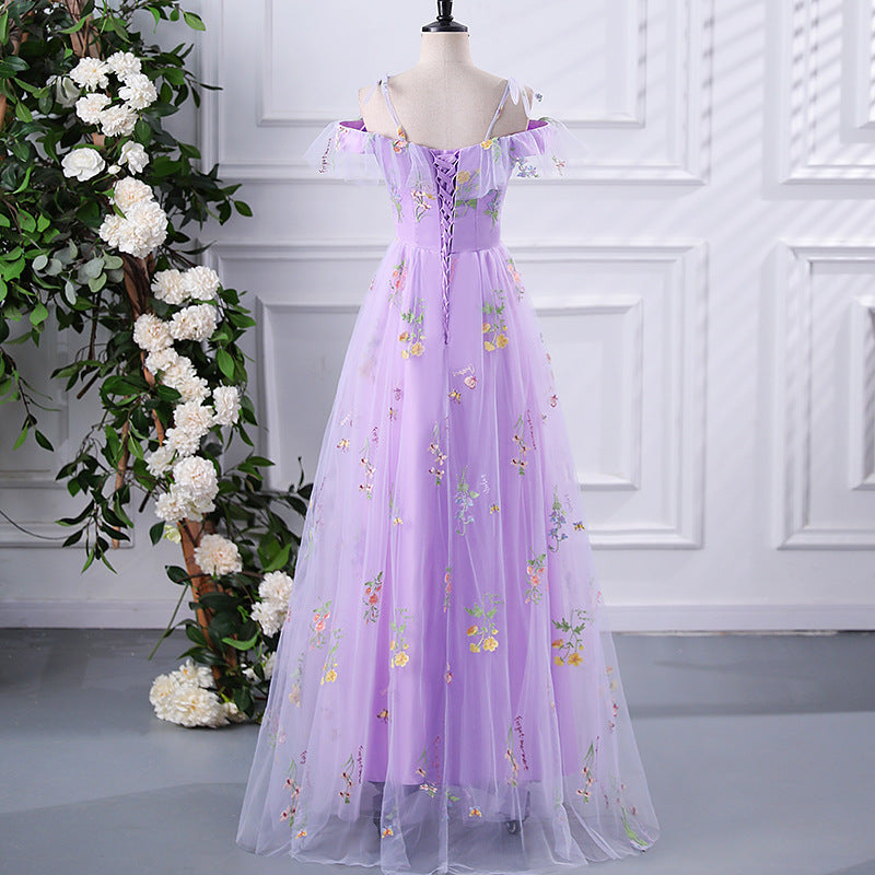 Fairly Off The Shoulder Tulle Bridesmaid Dresses