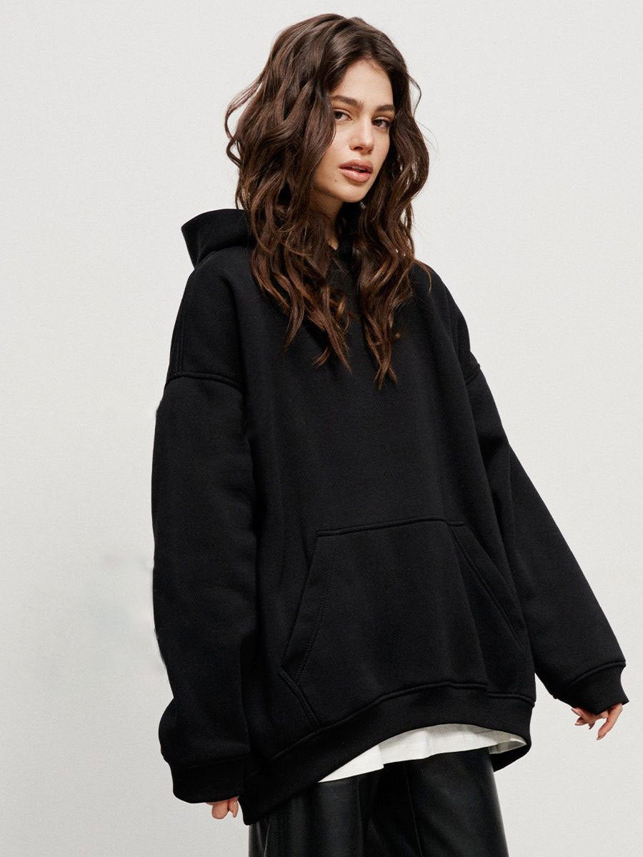 Casual Fall Winter Pockets Hoodies