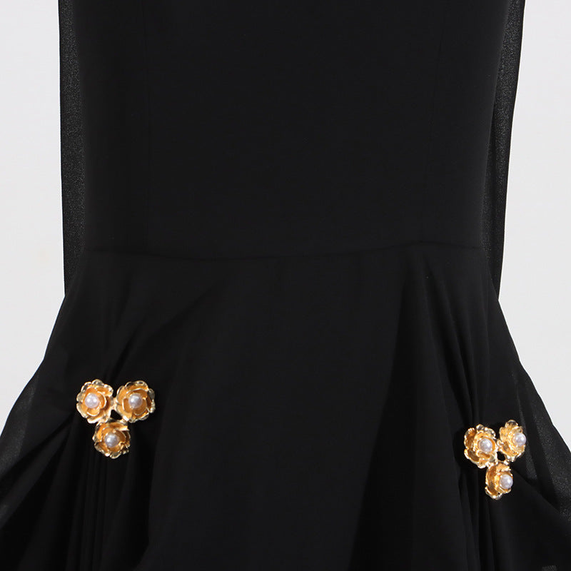 Designed Elegant Strapless Black Evening Dresses