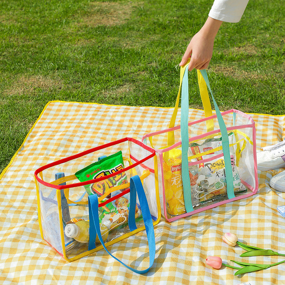 Cartoon Large Clear Tote Bag for Women