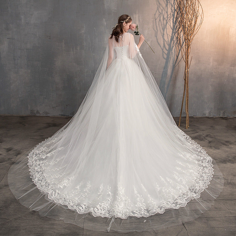 Fairly Princess Train Wedding Dresses
