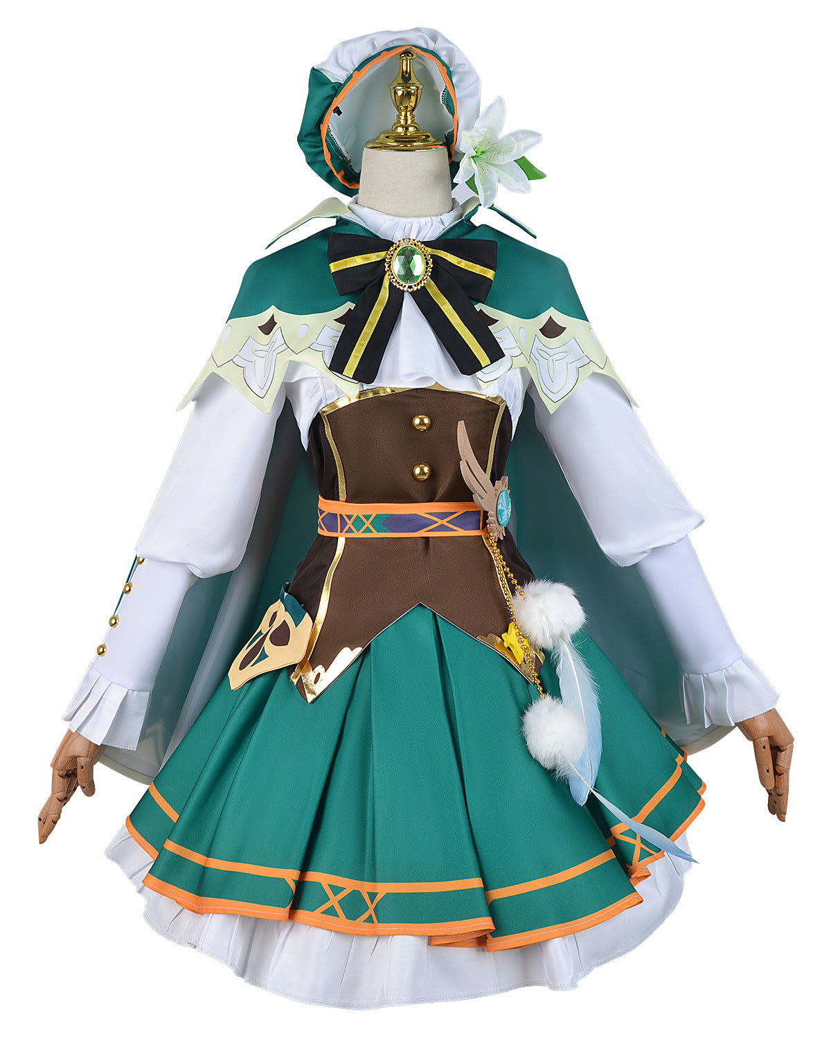 Genshin Impact Venti Cosplay Costume – Anemo Archon Barbatos Outfit (Full Set)