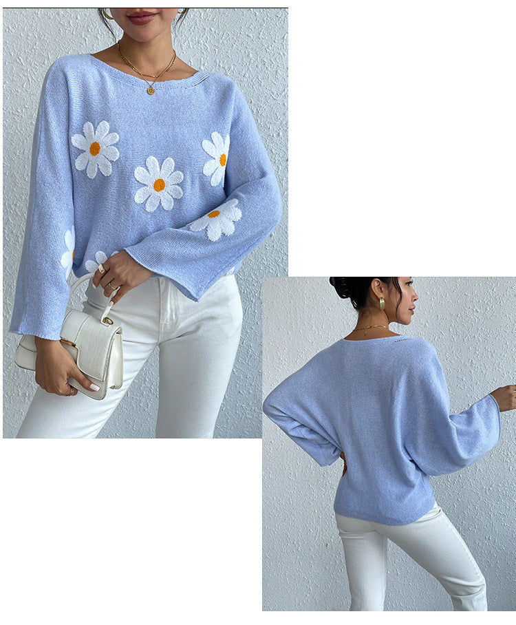 Casual Off The Shoulder Knitted Pullover Sweaters