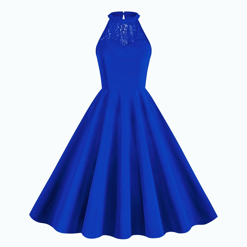 Elegant Sleeveless Halter Party Dresses-Dresses-Pink-S-Free Shipping at meselling99