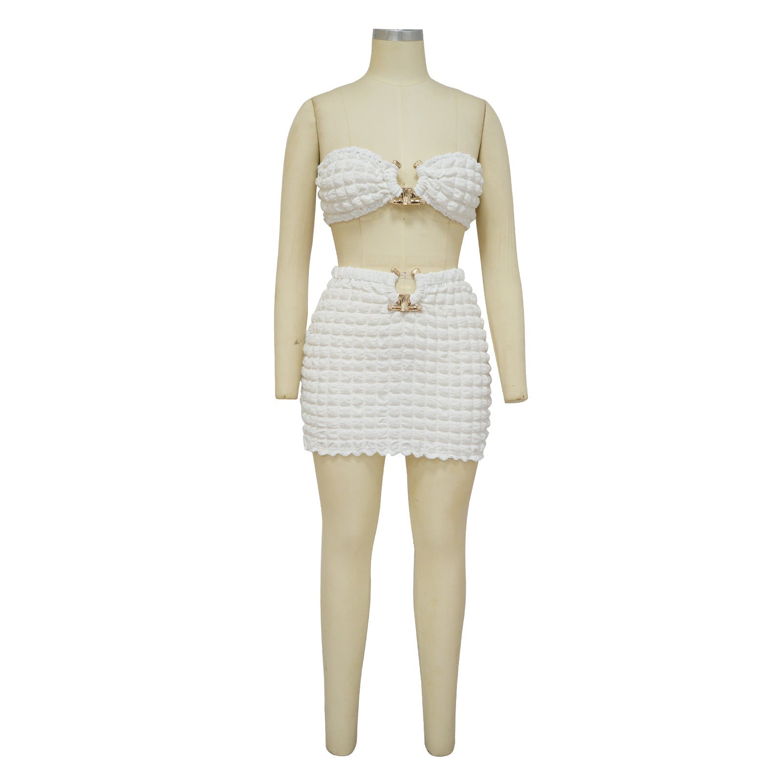 Sexy Strapless Tops and Sheath Skirts Suits