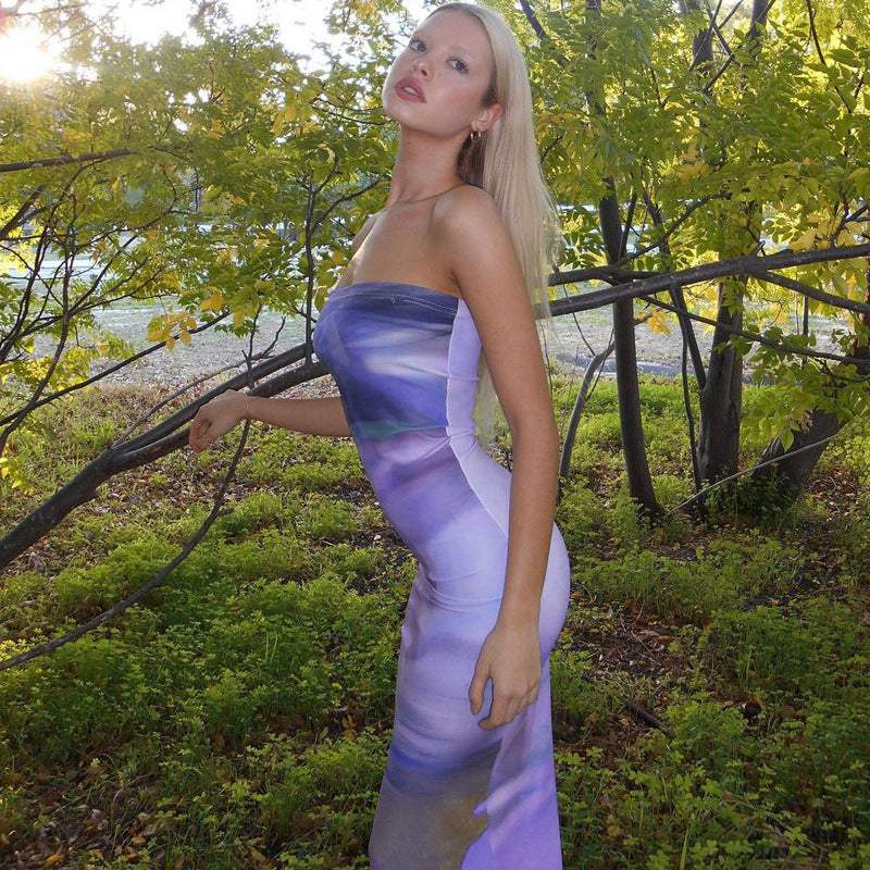 Sexy Strapless Backless Design Sheath Dresses-Dresses-Free Shipping at meselling99