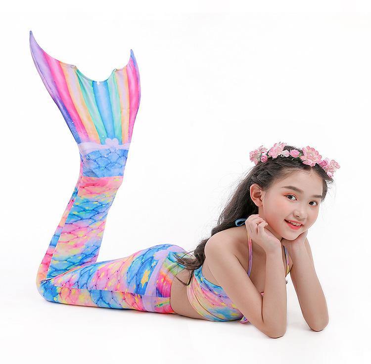 Grils Summer Mermaid Dress&Bikini-STYLEGOING