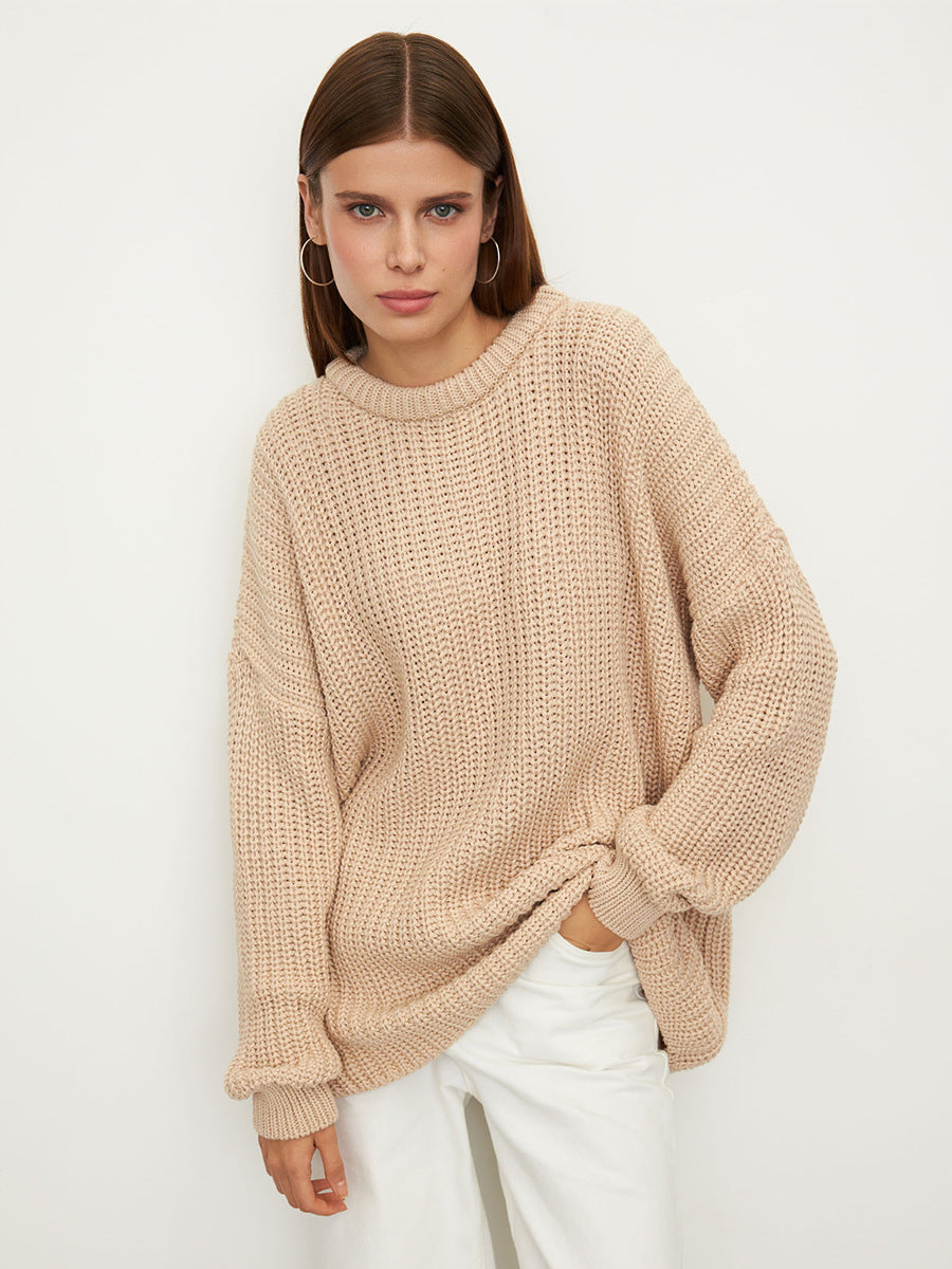 Lantern Sleeve Pullover Sweater