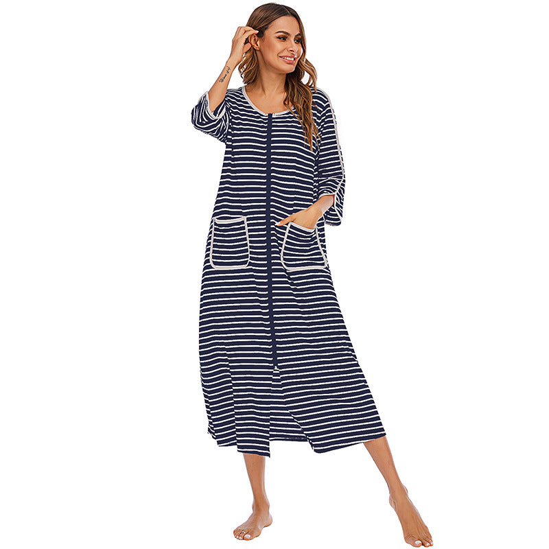 Casual Comfortable Plus Sizes Long Nightgown