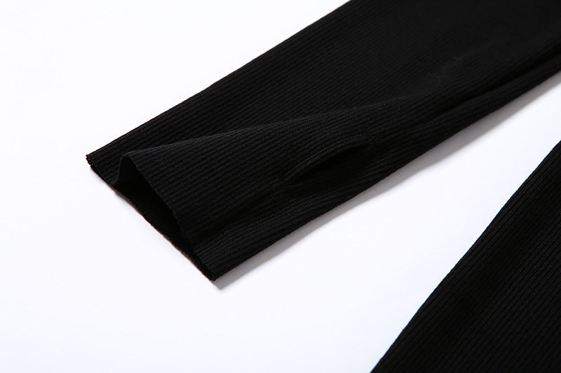 Sexy Zipper High Neck Bodycon Fall Dresses-Sexy Dresses-Free Shipping at meselling99