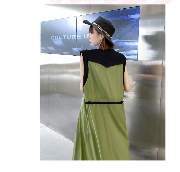 Fashion Summer Sleeveless Long Shirts Dresses-Outerwear-Free Shipping at meselling99