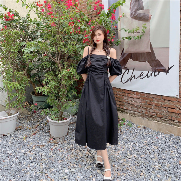 Off The Shoulder Summer Puff Sleeves Plus Sizes A-line Dresses