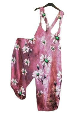 Casual Summer Floral Print Jumpsuits