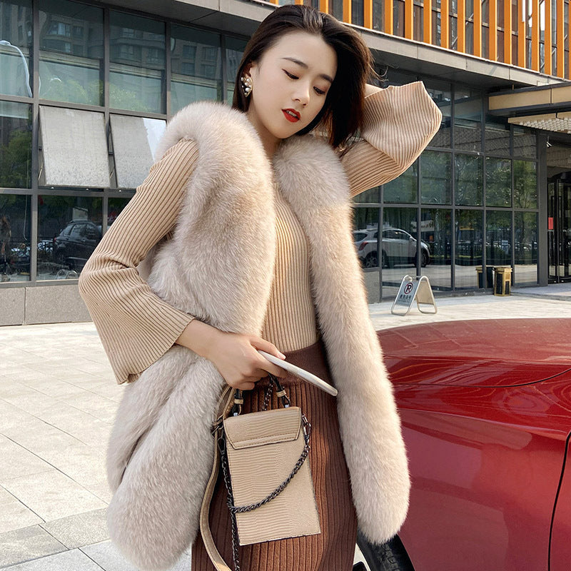 Fashion Artificial Fox Fur Vest