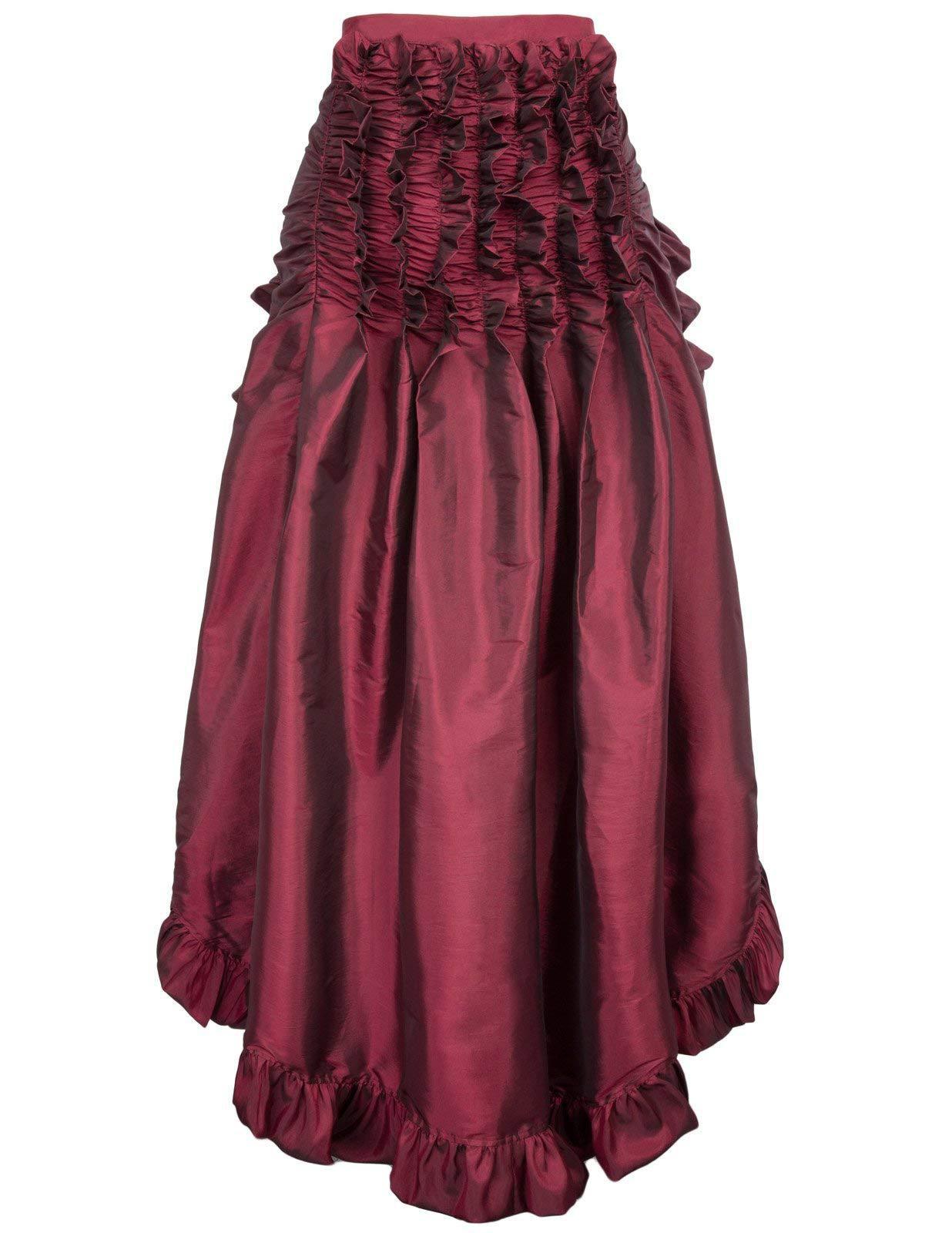 Plus Size Vintage Gothic Asymmetrical Waist-Cut Skirt
