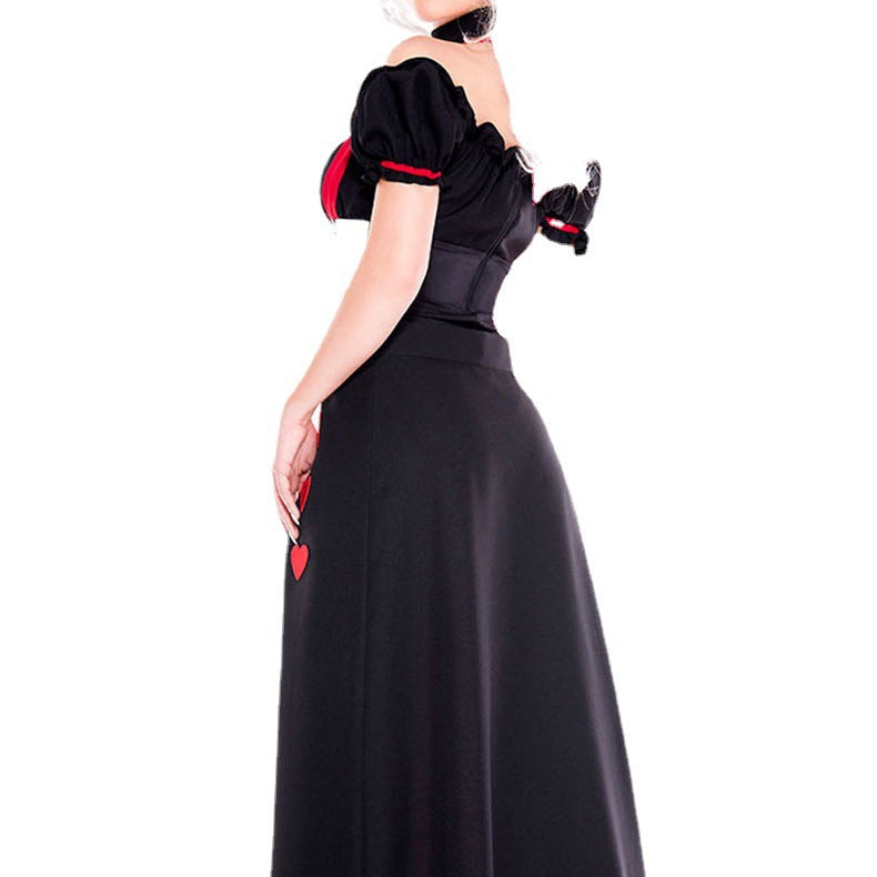 Halloween Costume: Red Queen Heart Princess Alice in Wonderland Dress