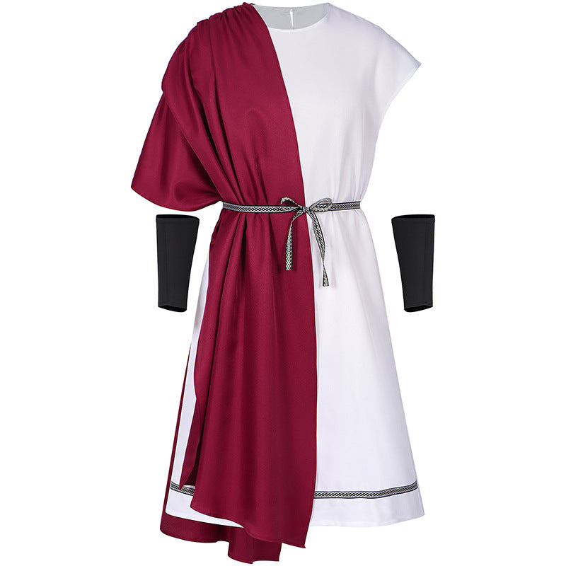 Greek Roman Toga Costume Set for Halloween Party & Cosplay