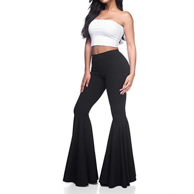 Sexy High Waist Mermaid Flare Pants