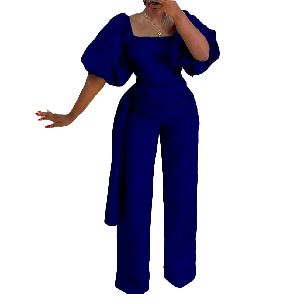 Summer High Waist Women Plus Sizes Jumpsuits Rompers