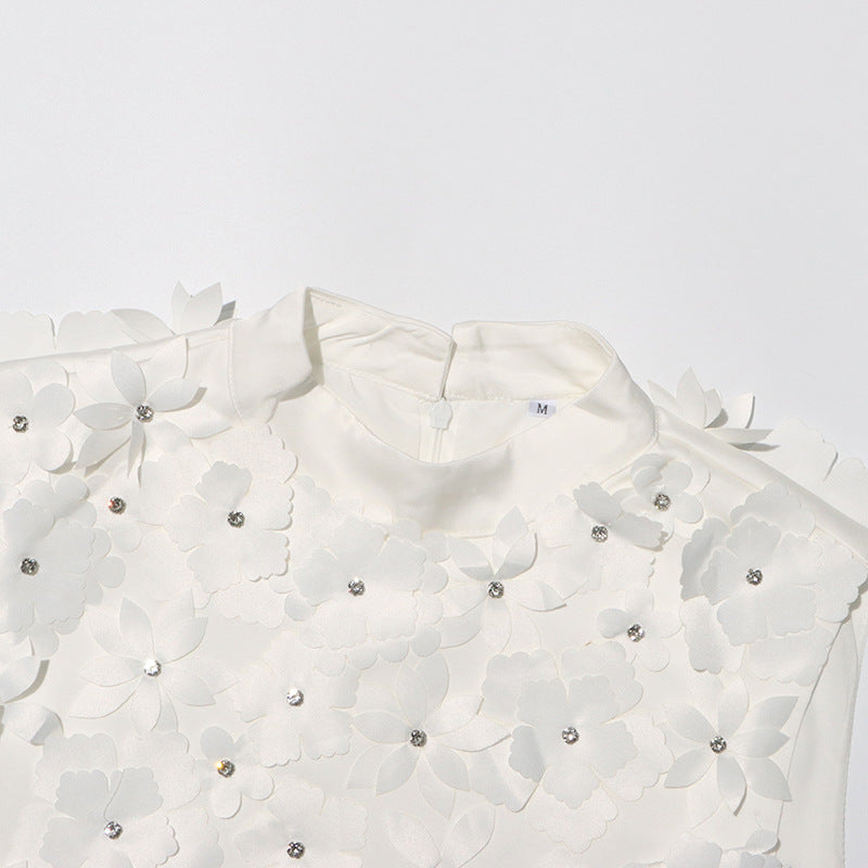 Designed Women's Short Sleeveless A-Line Dress