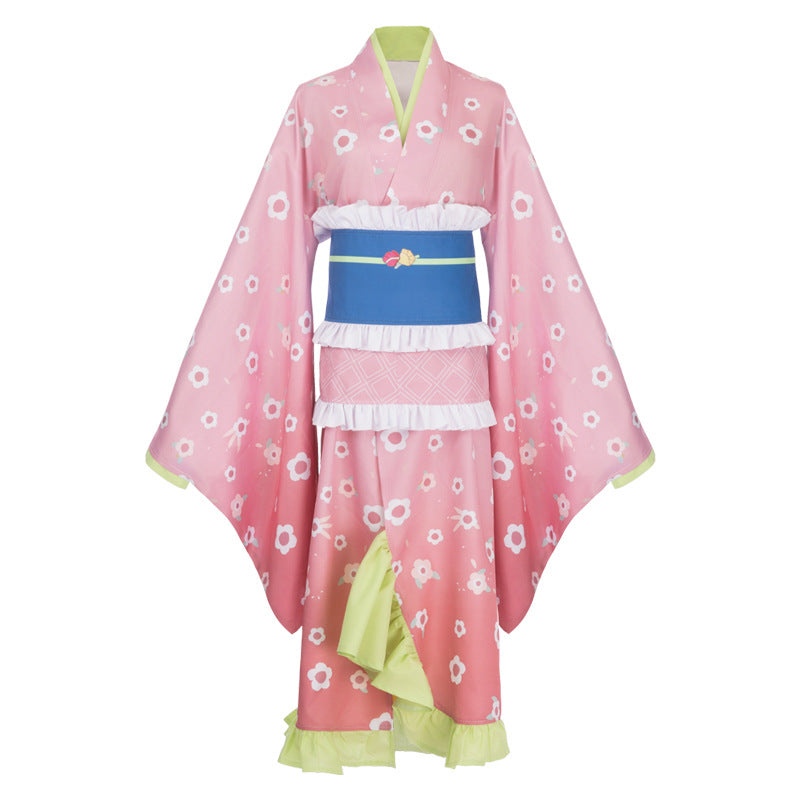 Demon Slayer Kimetsu no Yaiba Mitsuri Kanroji Cosplay Costume