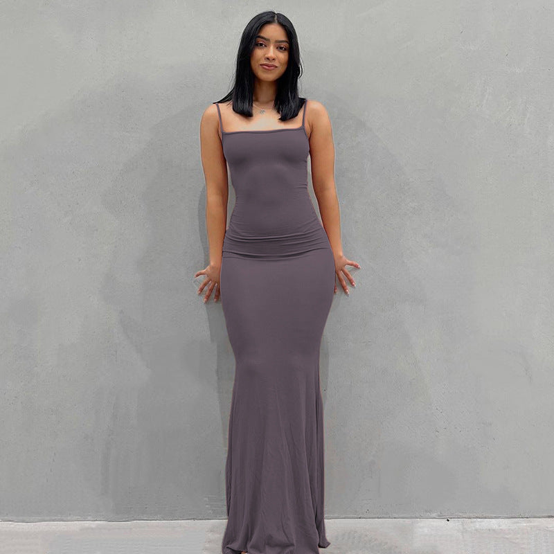 Casual Long Sheath Dresses-Dresses-Purple-XS-Free Shipping at meselling99