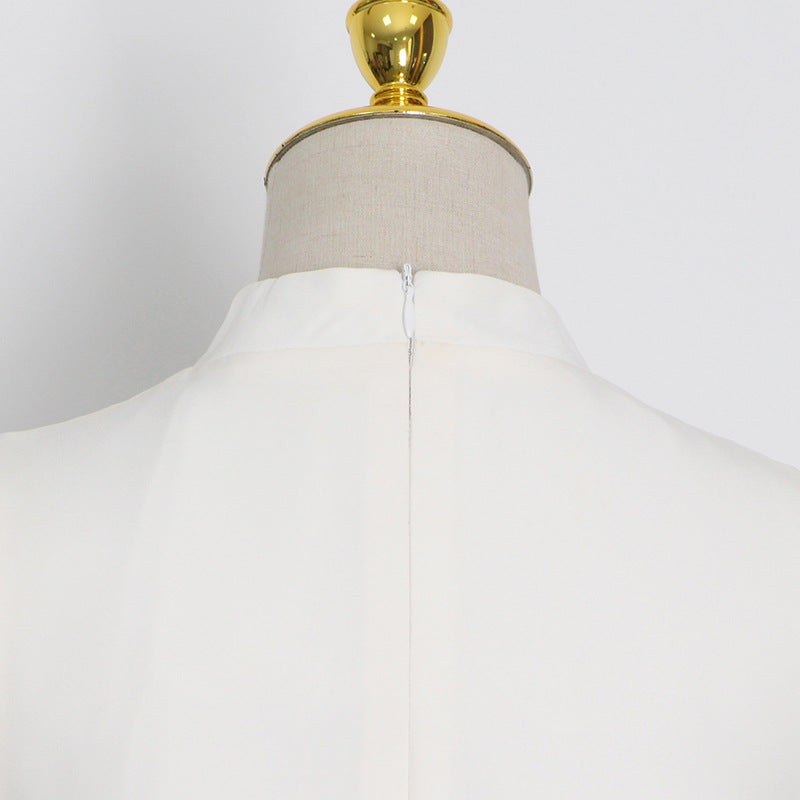 Ostrich Feather A-Line Dress