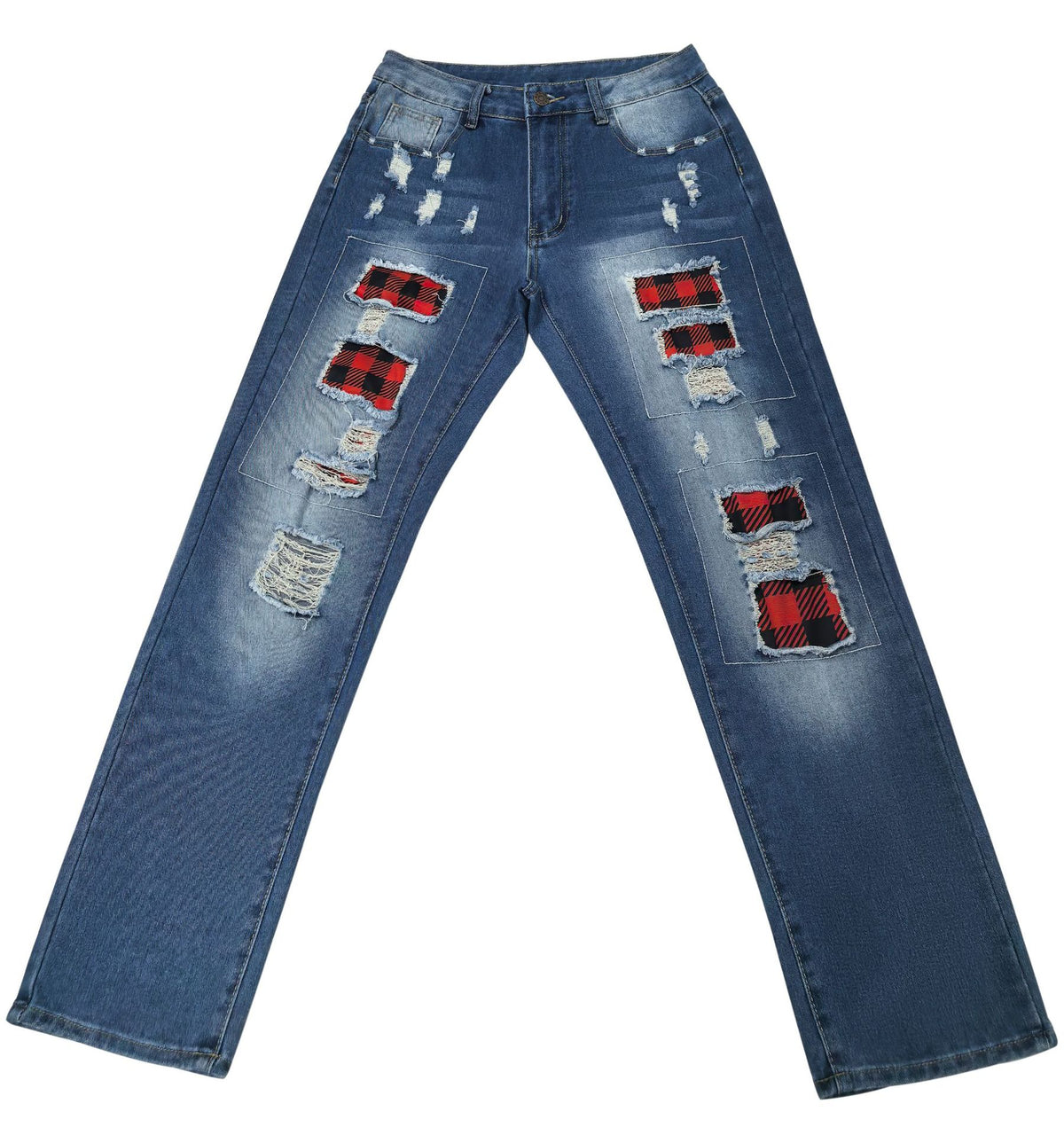 Women’s Mid-Rise Straight Leg Jeans for Halloween