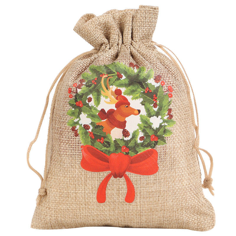 Christmas Drawstring Gift Bags