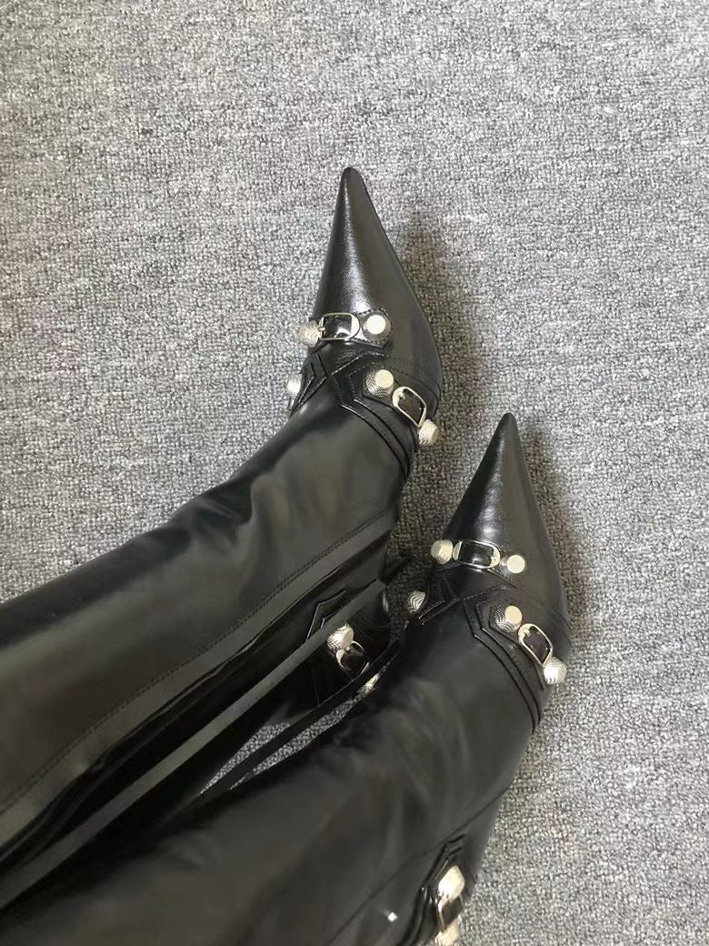 Sexy Peep Toe Rivet Plus Sizes Women Boots