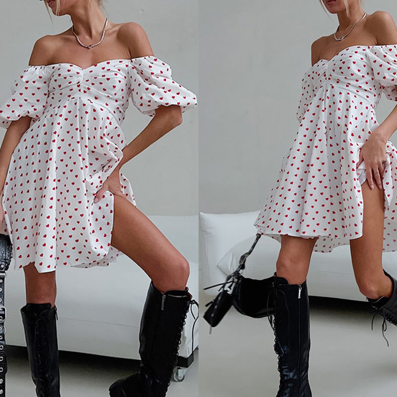 Florals Galore Ruffle Shorts - Peach