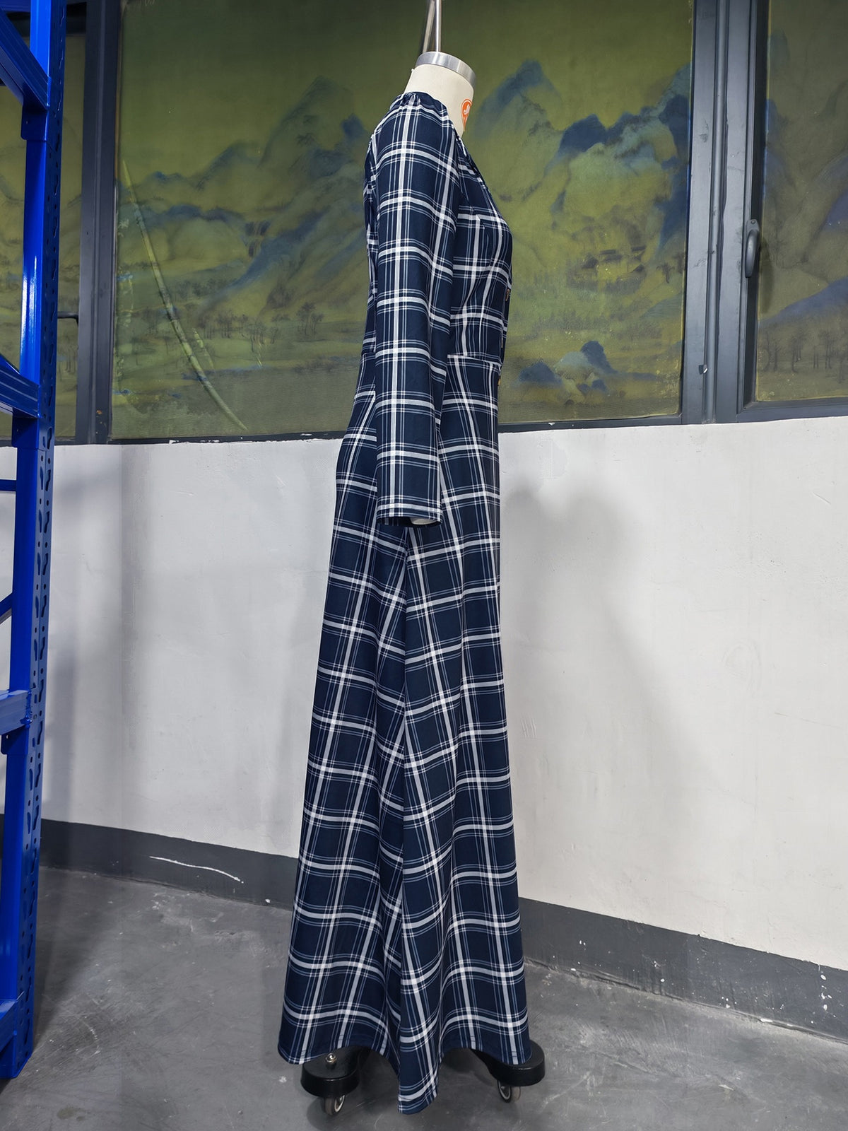 Women's Autumn & Winter Elegant French Plaid Button-Front Blazer Dress