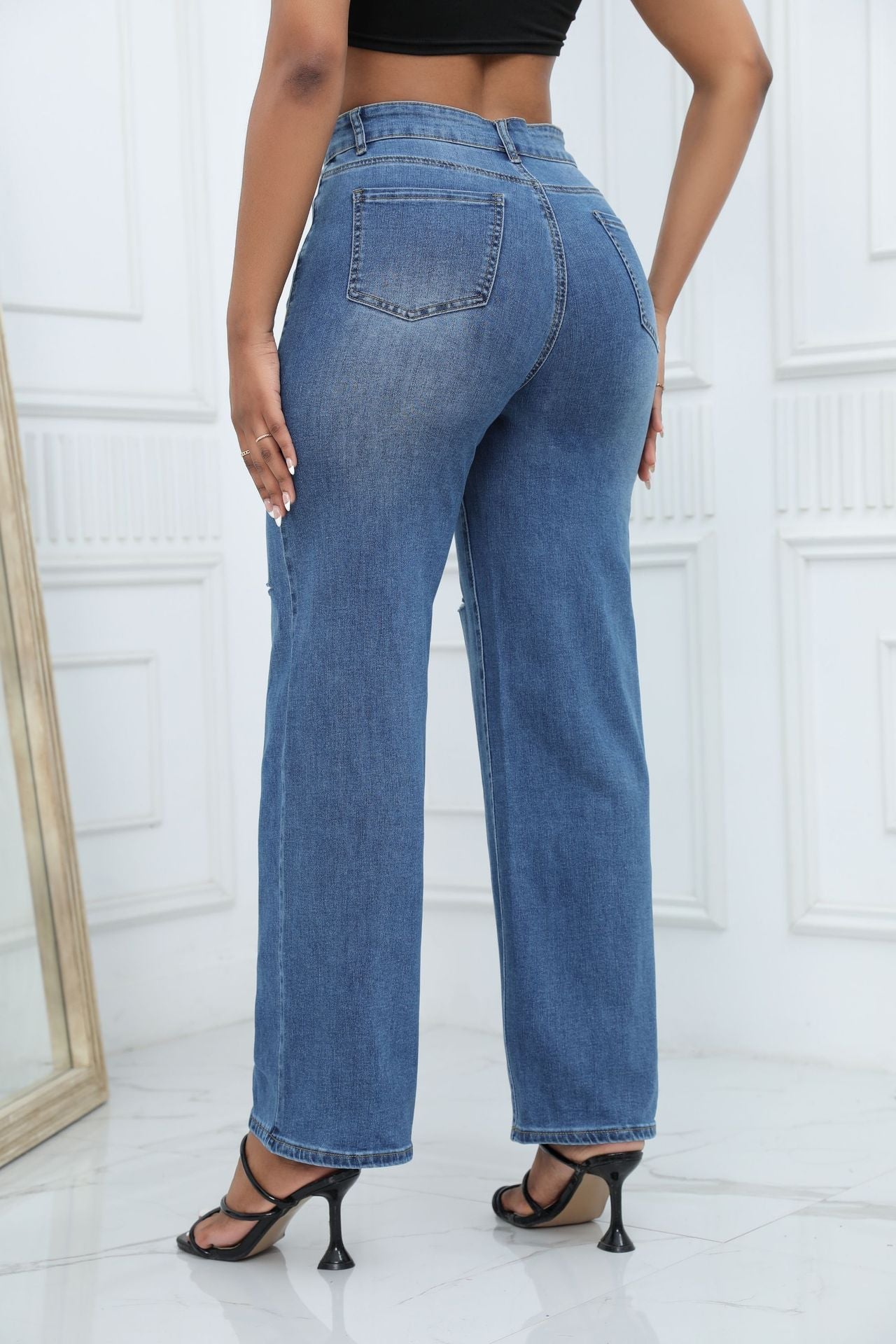 Not Your Girl Ripped Jeans - Light Blue Wash