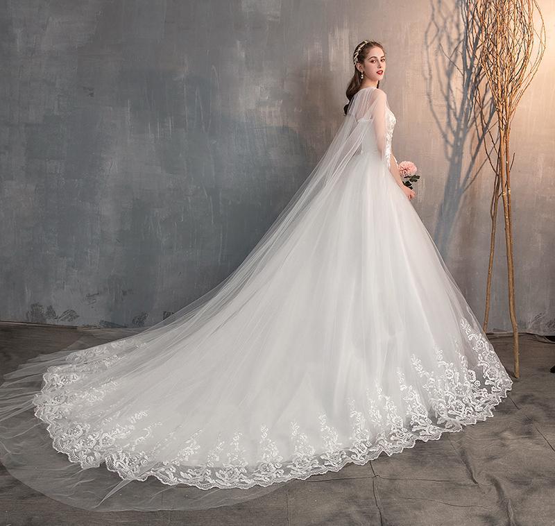 Fairly Princess Train Wedding Dresses