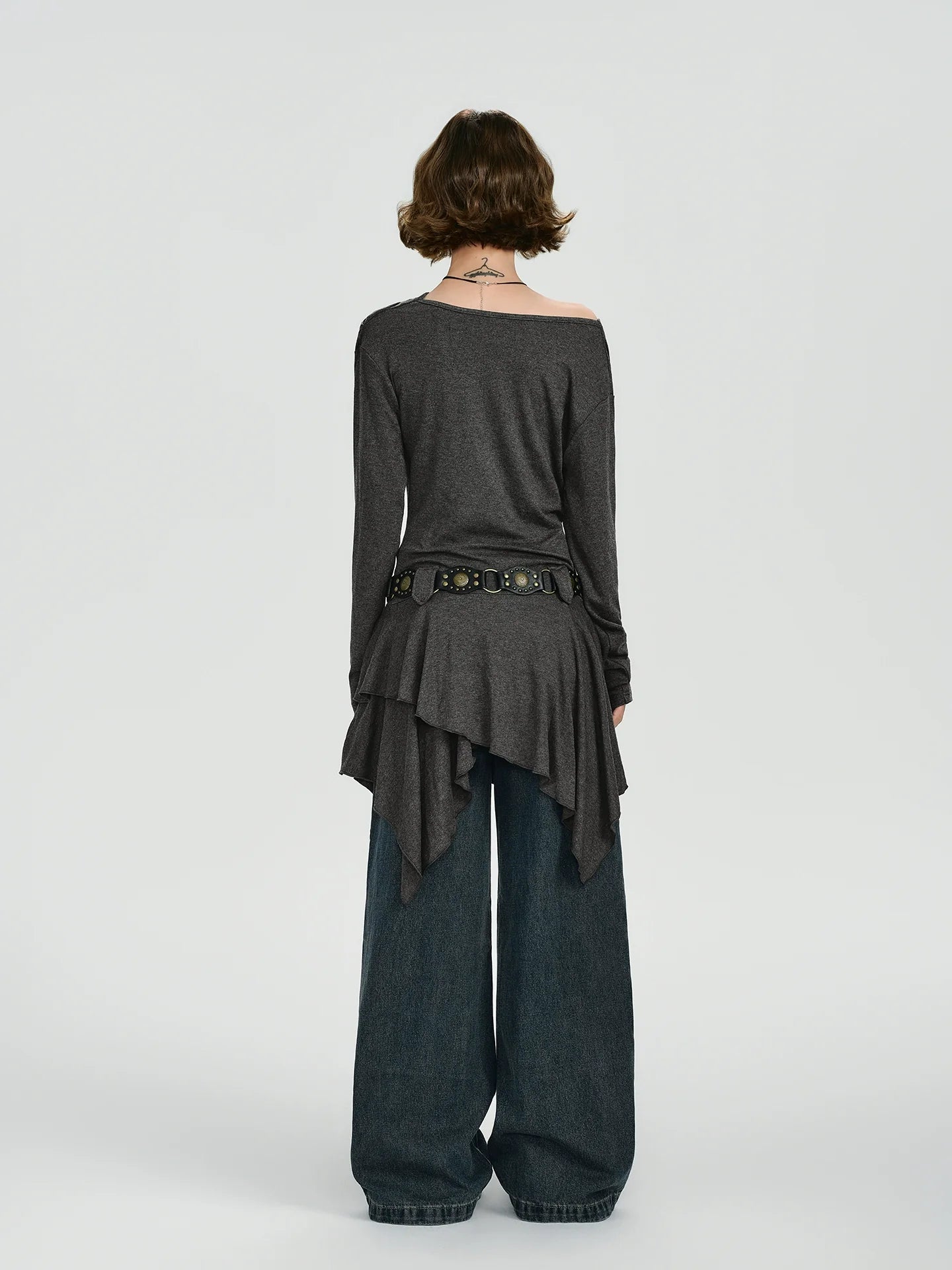 Girlyhalo Retro Vintage Off-Shoulder Long Sleeve Dress