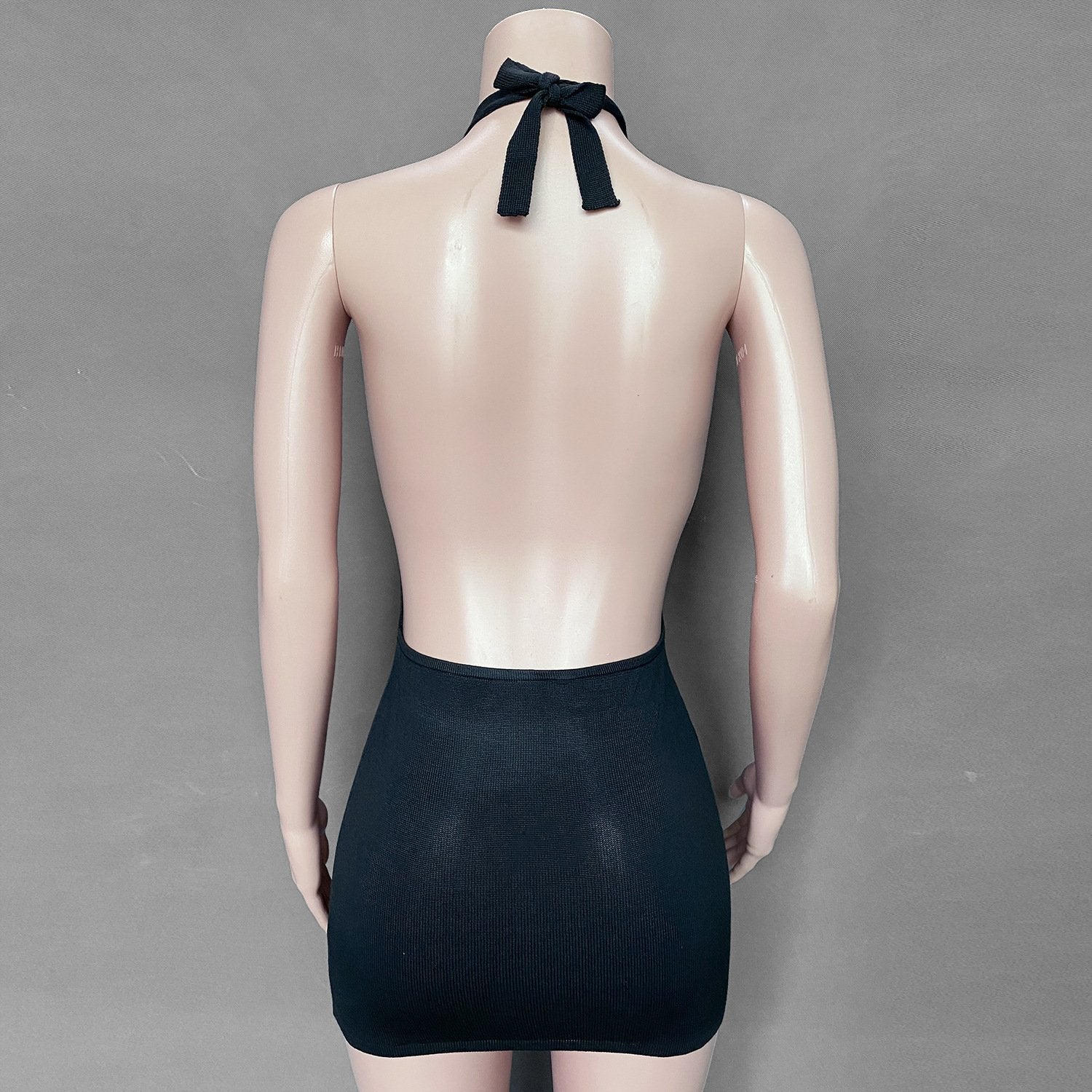 New Fashion Holiday Sheath Halter Backless Knitting Dresses-Sexy Dresses-Free Shipping at meselling99