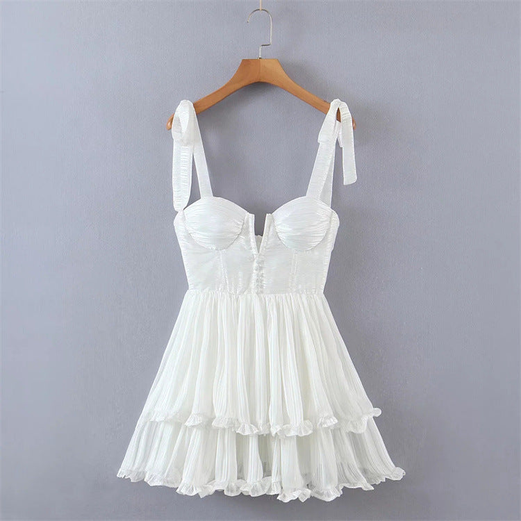 Sweety Summer Cake Style Backless Mini Dresses--Free Shipping at meselling99