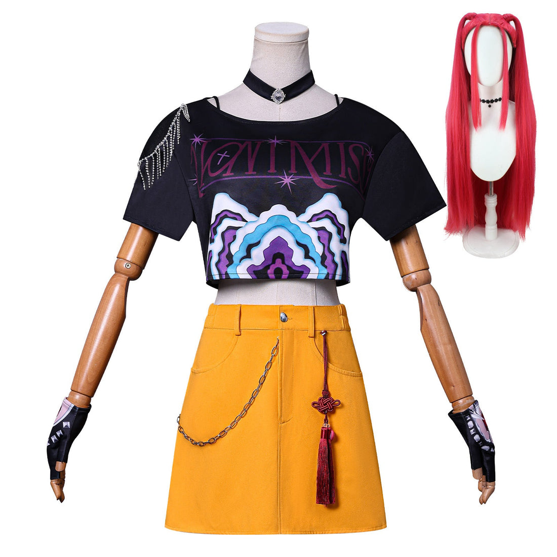 K-POP Demon Hunter Girl Group Cosplay Costume – Lumimira Zoey Outfit