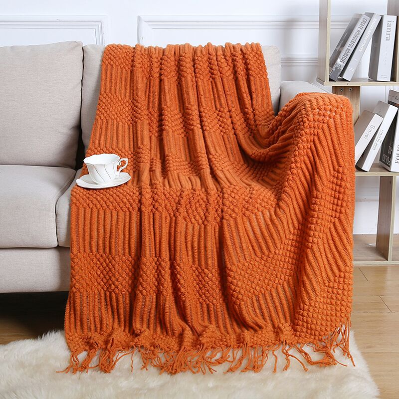 Boho Fringe Sofa Blanket
