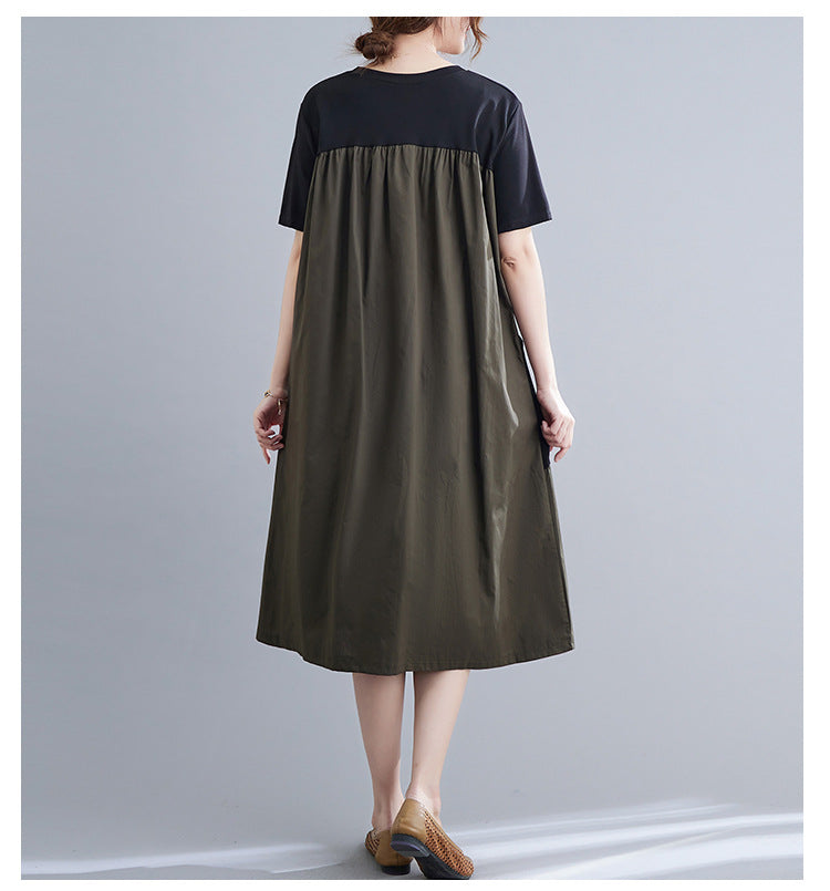 Vintage Short Sleeves Women Midi Dresses-Dresses-Free Shipping at meselling99