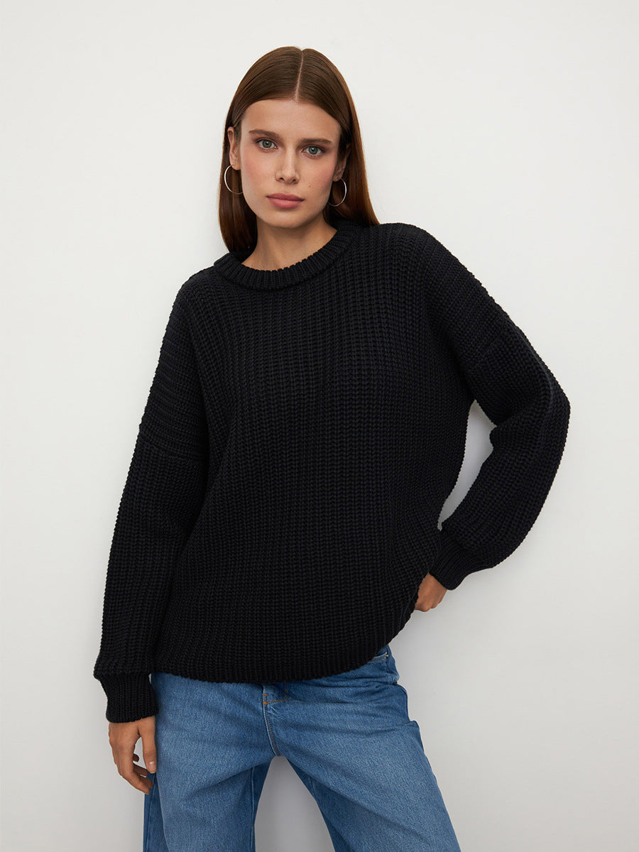 Lantern Sleeve Pullover Sweater