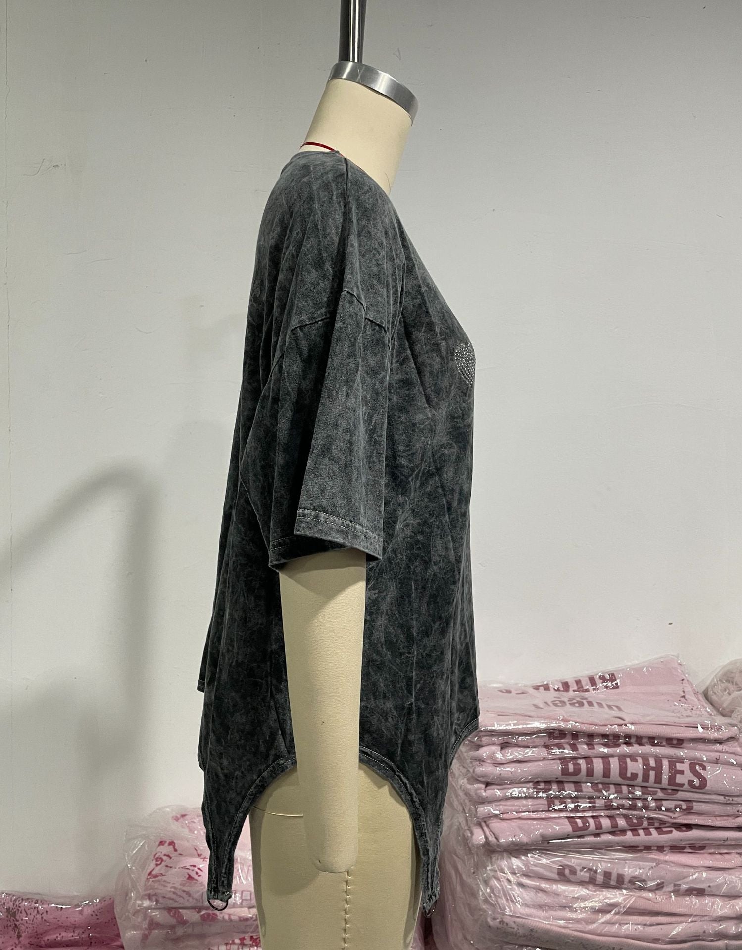 Designed Irregular Short Sleeves T Shirts