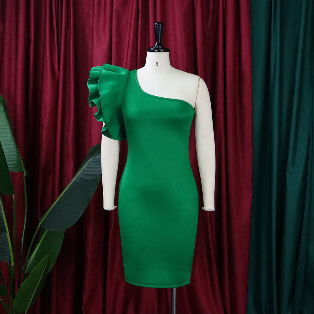 Summer One Shoulder Sexy Party Dresses for Women-Dresses-Free Shipping at meselling99