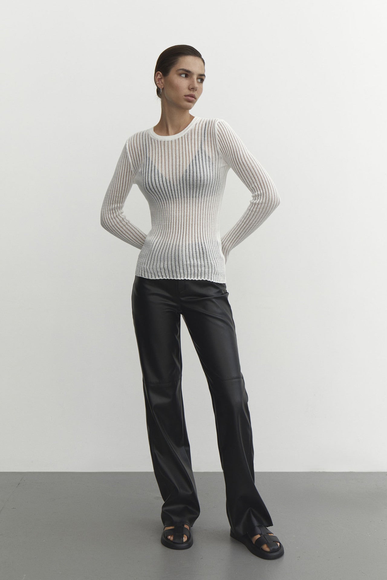 Sexy Breathable See Throught Knitted Tops